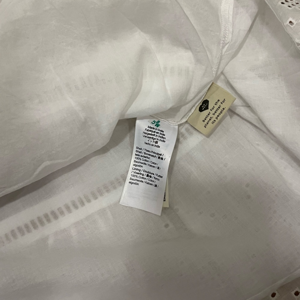 NWT Madewell Embroidered Smock Waist Ruffle Mini Skirt - Picture 11 of 13
